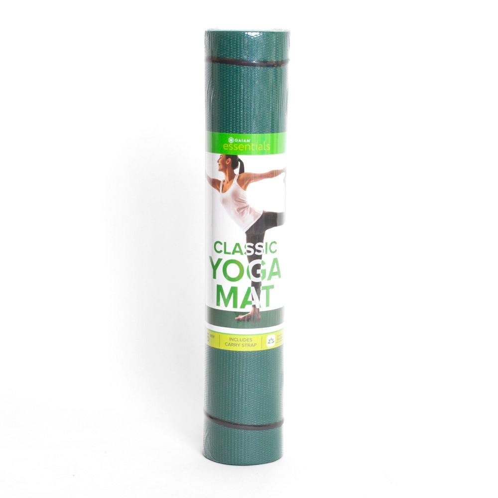 Yoga, Sports Equipment, Sports, Gaiam, Essentials, 6mm, Mat, 603022, Green